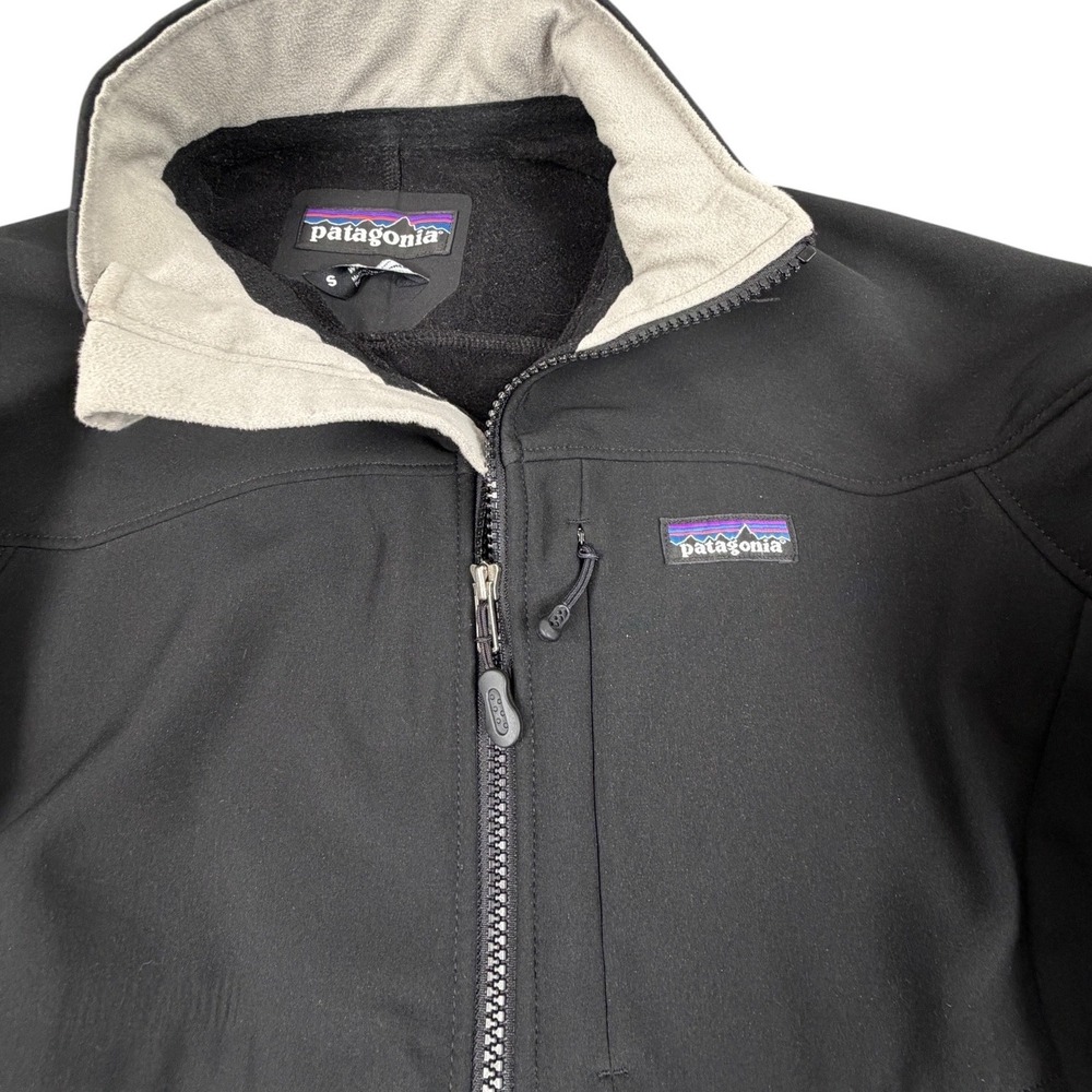 Patagonia Womens Jacket Talus Softshell Fleece Lined Full Zip Black S - Picture 3 of 7